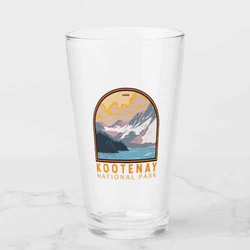 Kootenay National Park Canada Travel Art Vintage Glass