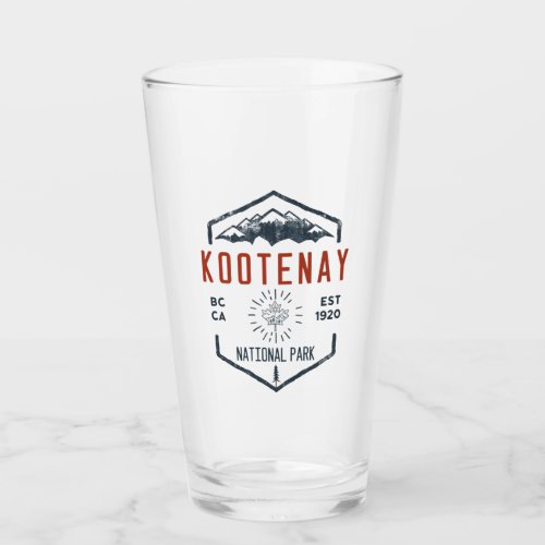 Kootenay National Park Canada Vintage Distressed Glass