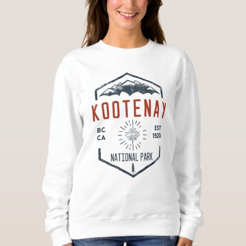 Kootenay National Park Canada Vintage Distressed Sweatshirt