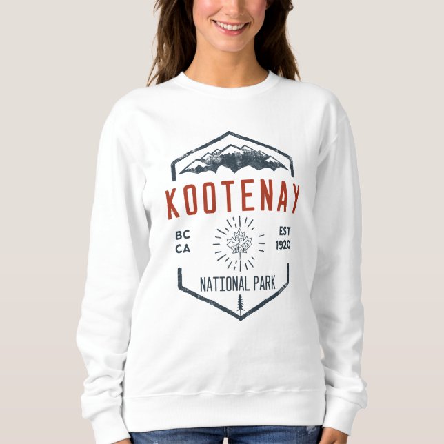 Kootenay National Park Canada Vintage Distressed Sweatshirt (Front)