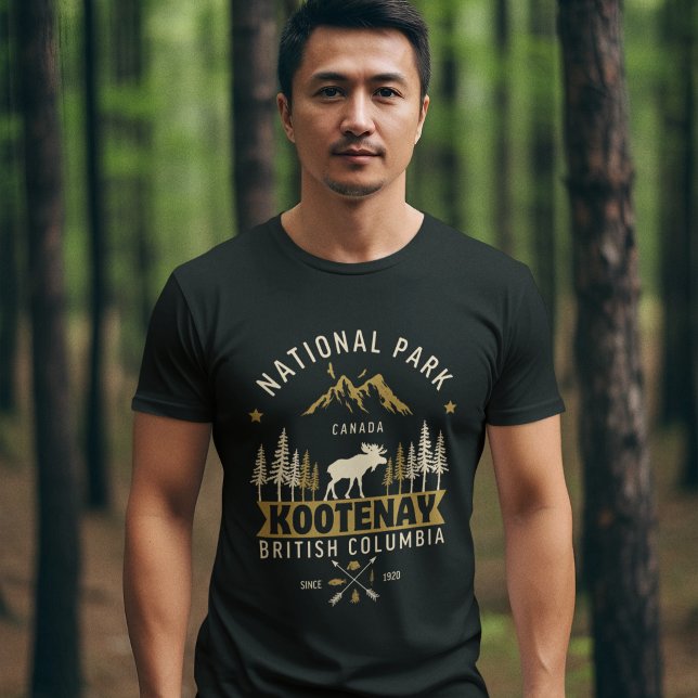 Kootenay National Park Canada Vintage Landscape T-Shirt (Creator Uploaded)