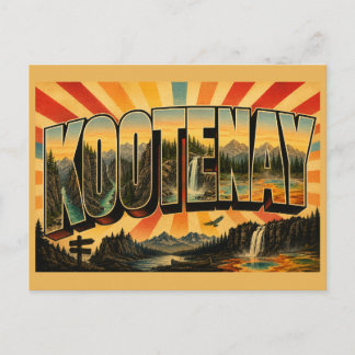 Kootenay National Park Canyons Waterfalls Forests Postcard