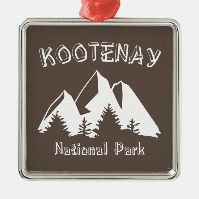 Kootenay National Park Metal Ornament (Front)