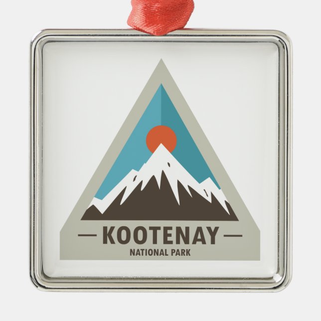 Kootenay National Park Metal Ornament (Front)
