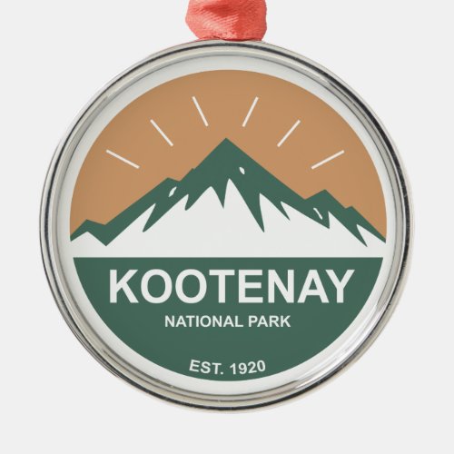 Kootenay National Park Metal Ornament