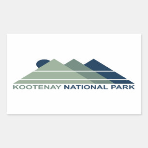 Kootenay National Park Mountain Sun Rectangular Sticker