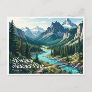 Kootenay National Park Radium Hot Springs Canada Postcard