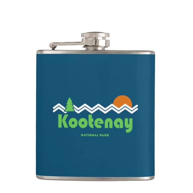 Kootenay National Park Retro Flask (Front)