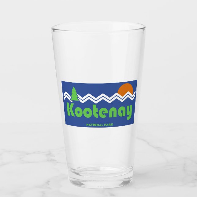 Kootenay National Park Retro Glass (Front)