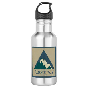 Kootenay National Park Rustic Stainless Steel Water Bottle