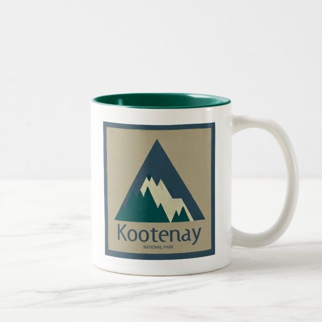 Kootenay National Park Rustic Two-Tone Coffee Mug (Right)