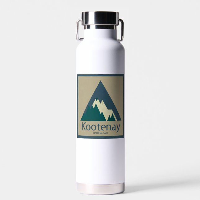 Kootenay National Park Rustic Water Bottle (Front)