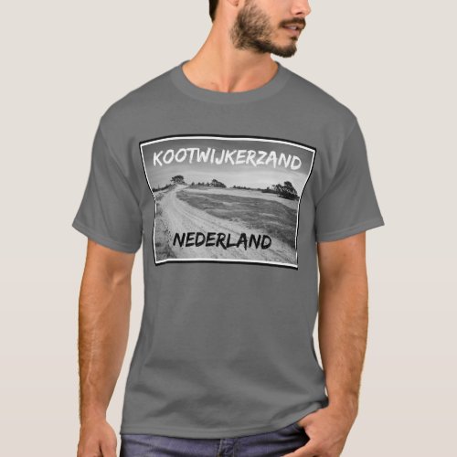 Kootwijkerzand Nederland Black and white T_Shirt