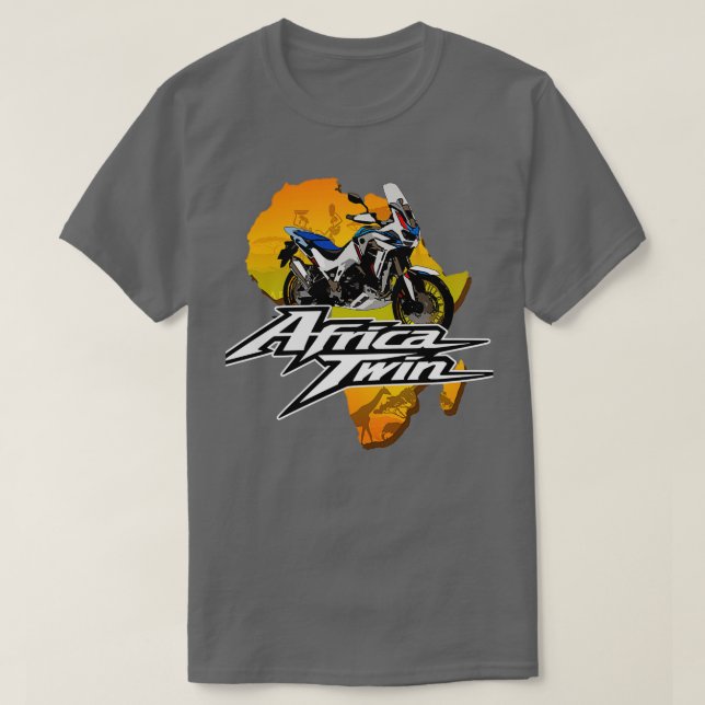 Kopie von Africa Touring Twin Motorcycle Sign Offr T-Shirt (Design Front)