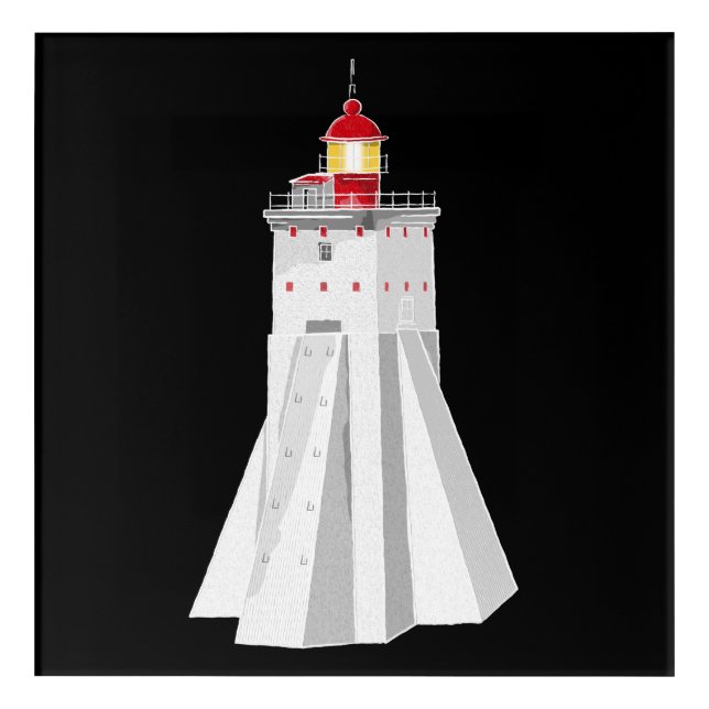 Kopu Lighthouse Acrylic Print (Front)