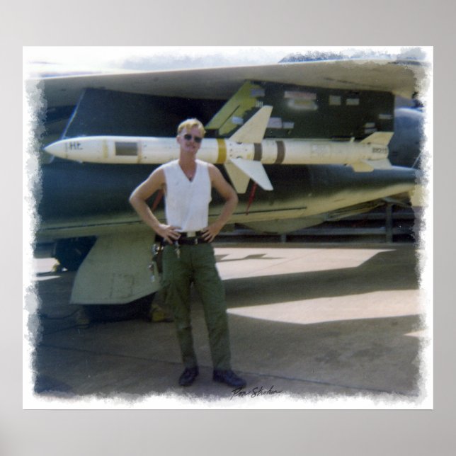 Korat AFB Thailand 1968  F-105 Print (Front)