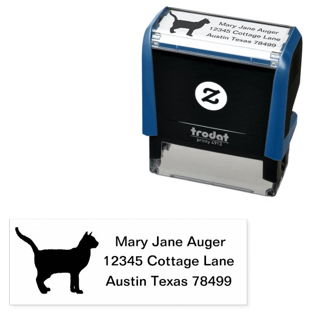 Korat Cat Personalized  Self-inking Stamp (In Situ)