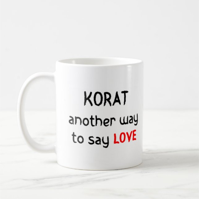 korat love coffee mug (Left)