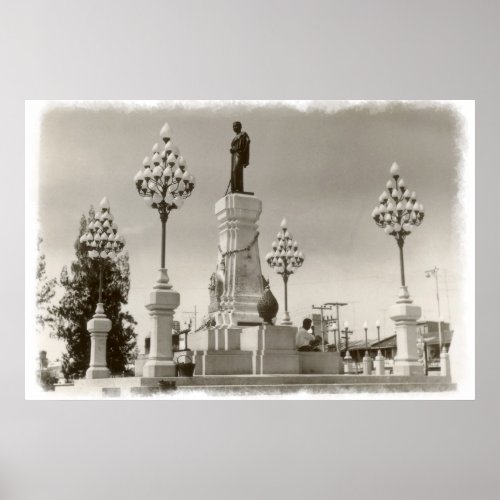 Korat Thailand Monument 1969 Poster