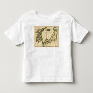 Korea and JapanPanoramic MapKorea and Japan Toddler T-shirt