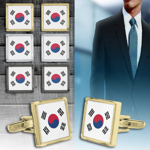 Korea Cufflinks, Korean Flag business /fashion  Cufflinks