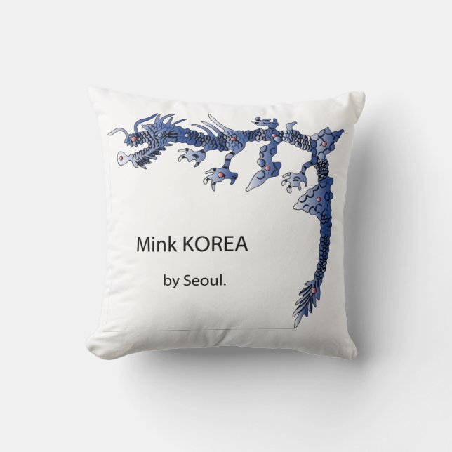 Korea dragon throw pillow (Front)