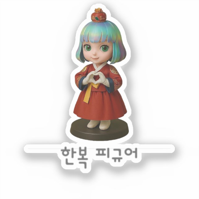 korea Heart of Hanbok Sticker (Front)