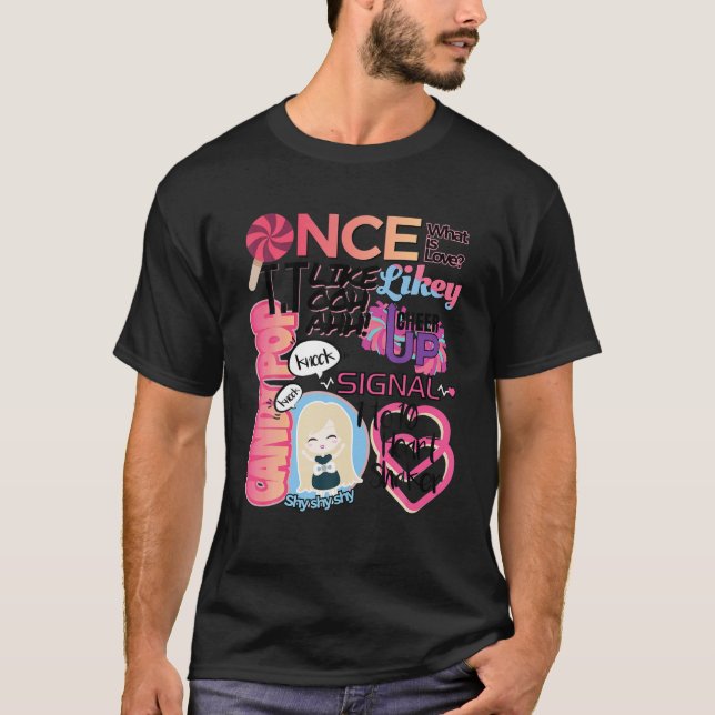 Korea Inspired Kpop Once Twice What Is Love Heart T-Shirt (Front)