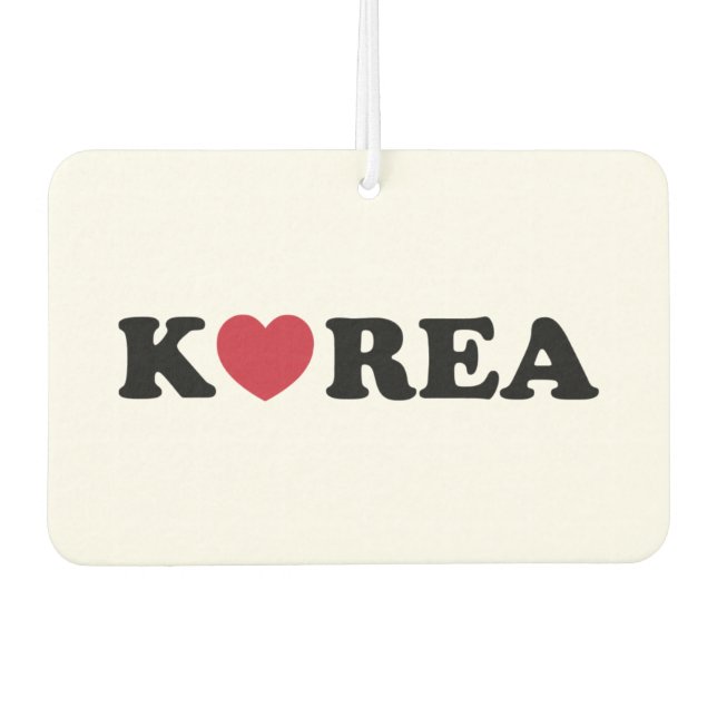 Korea Love Heart Air Freshener (Front)