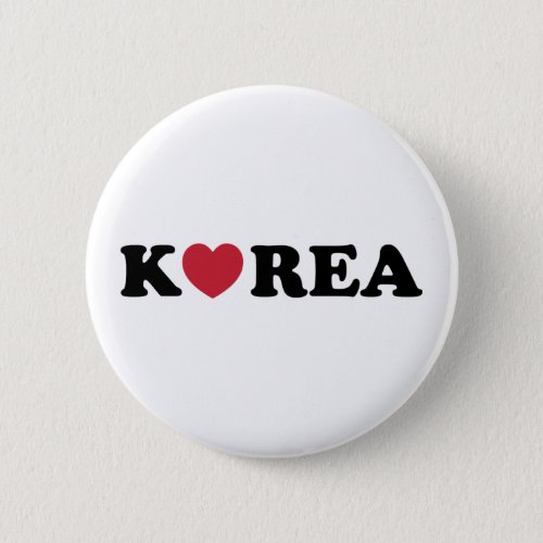 Korea Love Heart Button