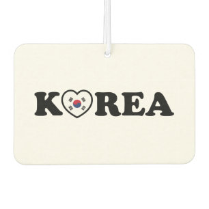 Korea Love Heart Flag Air Freshener
