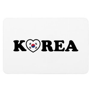Korea Love Heart Flag Magnet