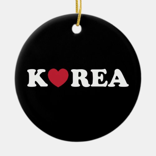 Korea Love Heart Flask Ceramic Ornament