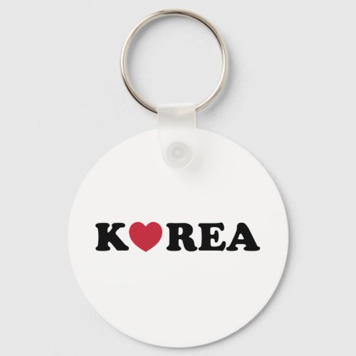 Korea Love Heart Keychain
