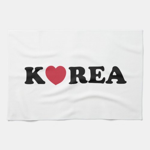 Korea Love Heart Kitchen Towel