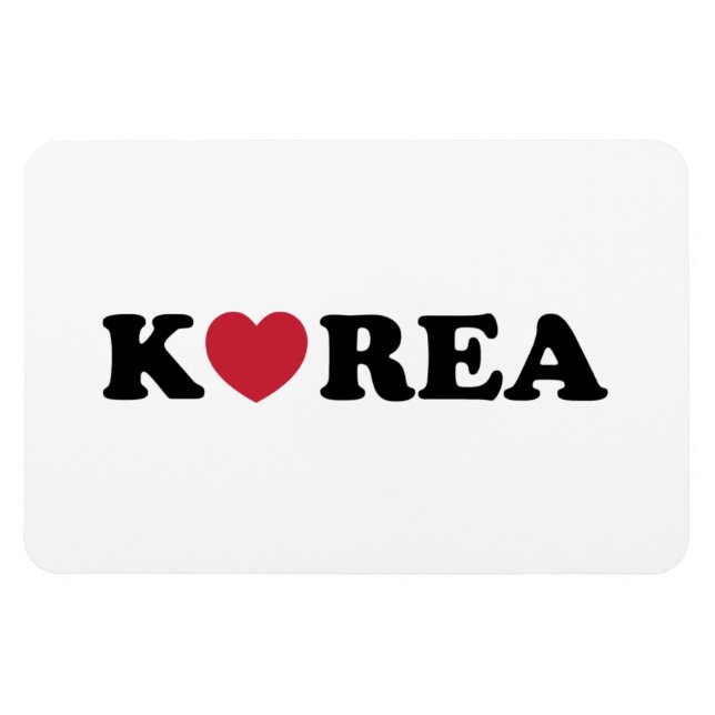 Korea Love Heart Magnet (Horizontal)