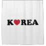 Korea Love Heart Shower Curtain
