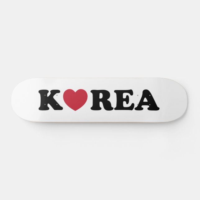 Korea Love Heart Skateboard (Horz)