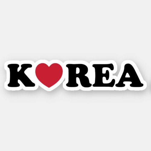 Korea Love Heart Sticker