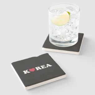 Korea Love Heart Stone Coaster