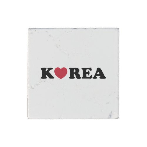Korea Love Heart Stone Magnet