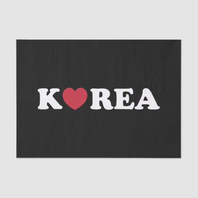 Korea Love Heart Tissue Paper (Front)