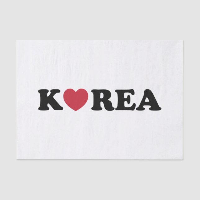 Korea Love Heart Tissue Paper (Front)