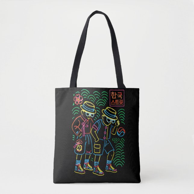 korea of street tote bag (Front)