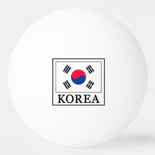 Korea Ping Pong Ball
