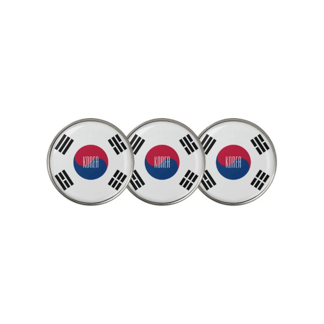 korea south golf ball marker (3 Up)