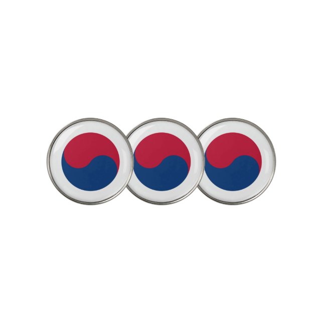 korea south golf ball marker (3 Up)