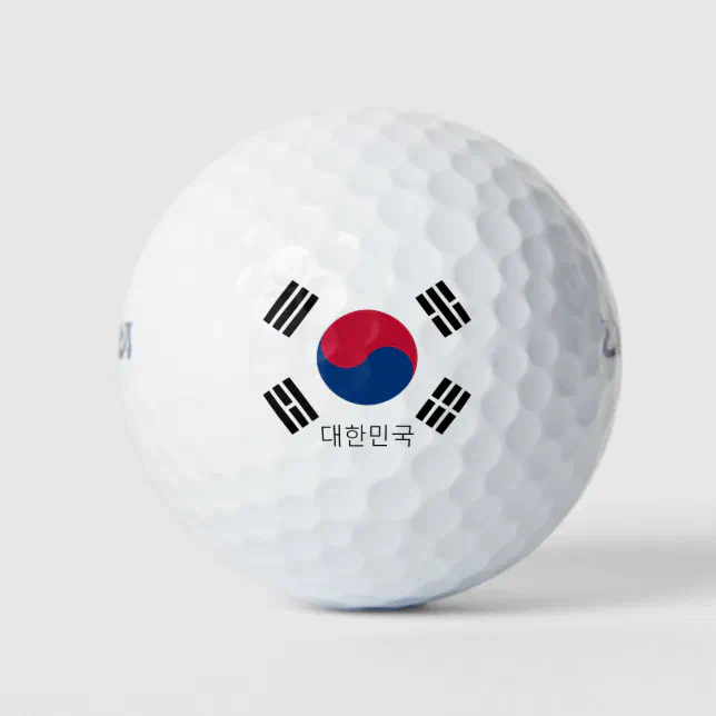 korea south golf balls Zazzle