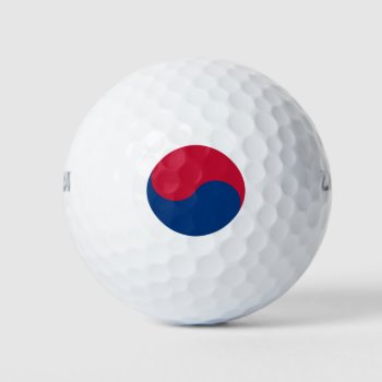 Korea South Golf Balls by flagart at Zazzle