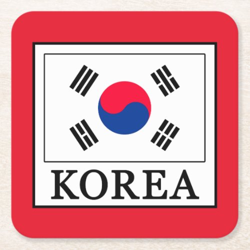 Korea Square Paper Coaster